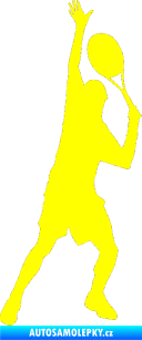 Samolepka Tenista 008 pravá žlutá citron