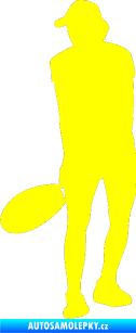Samolepka Tenista 010 levá žlutá citron