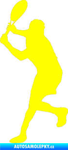 Samolepka Tenista 012 levá žlutá citron