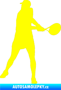 Samolepka Tenista 014 pravá žlutá citron