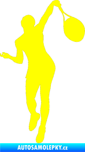 Samolepka Tenista 015 pravá žlutá citron