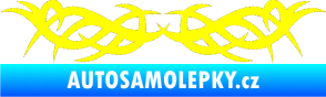Samolepka Tetování 109 žlutá citron
