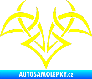 Samolepka Tetování 124 žlutá citron