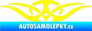 Samolepka Tetování 128 žlutá citron