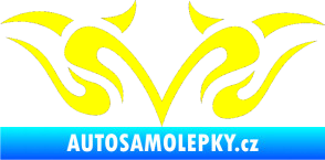 Samolepka Tetování 129 žlutá citron