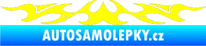 Samolepka Tetování 131 žlutá citron