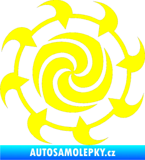 Samolepka Tetování 168 žlutá citron
