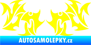 Samolepka Tetování 194 žlutá citron