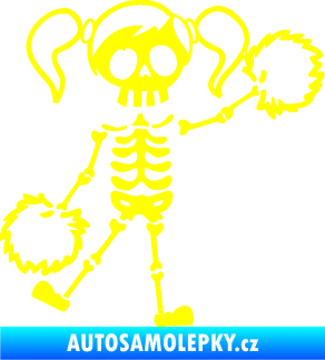 Samolepka The Bone Family Holka žlutá citron