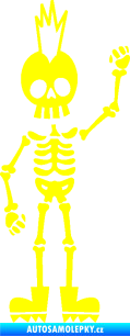 Samolepka The Bone Family Mladík žlutá citron