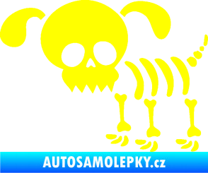 Samolepka The Bone Family Pejsek žlutá citron