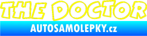 Samolepka The Doctor obrys žlutá citron