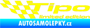 Samolepka Tipo limited edition levá žlutá citron