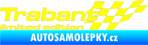 Samolepka Trabant limited edition pravá žlutá citron