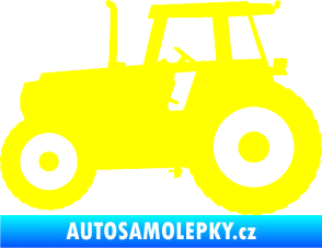 Samolepka Traktor 001 levá žlutá citron