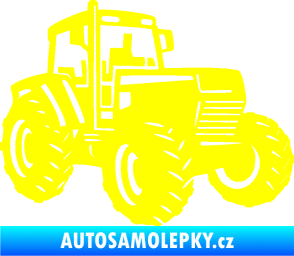 Samolepka Traktor 002 pravá Zetor žlutá citron