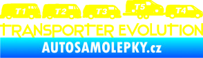 Samolepka Transporter evolution - pravá žlutá citron