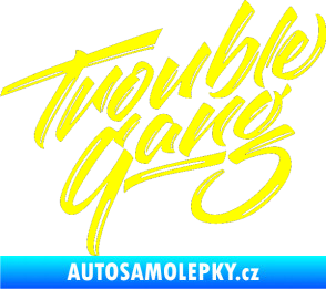 Samolepka Trouble Gang - Marpo žlutá citron