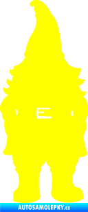 Samolepka Trpaslík 001 levá žlutá citron