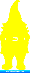 Samolepka Trpaslík 001 pravá žlutá citron