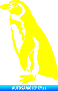 Samolepka Tučňák 001 levá žlutá citron