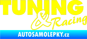 Samolepka Tuning racing 001 žlutá citron