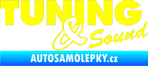 Samolepka Tuning sound žlutá citron