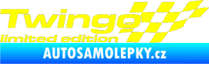 Samolepka Twingo limited edition pravá žlutá citron