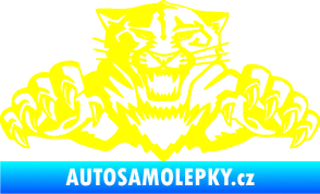 Samolepka Tygr 003 žlutá citron