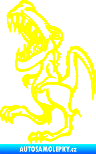 Samolepka Tyrannosaurus rex 002 levá  žlutá citron