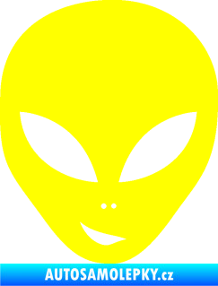 Samolepka UFO 003 levá žlutá citron