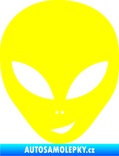 Samolepka UFO 003 pravá žlutá citron