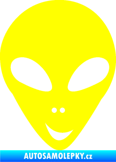 Samolepka UFO 004 pravá žlutá citron