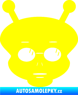 Samolepka UFO 007 pravá žlutá citron