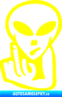 Samolepka UFO 008 levá žlutá citron