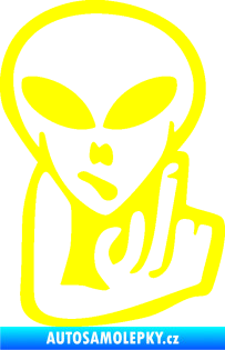Samolepka UFO 008 pravá žlutá citron