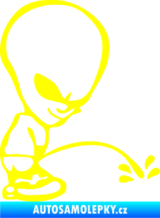 Samolepka Ufoun čůrá pravá žlutá citron