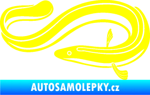 Samolepka Úhoř 001 levá žlutá citron
