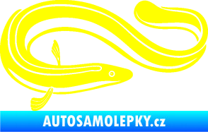 Samolepka Úhoř 001 pravá žlutá citron