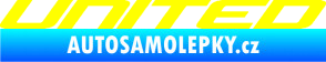 Samolepka United nápis žlutá citron