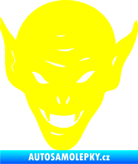 Samolepka Upír 002 levá žlutá citron