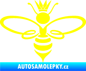 Samolepka Včela 004 královna žlutá citron