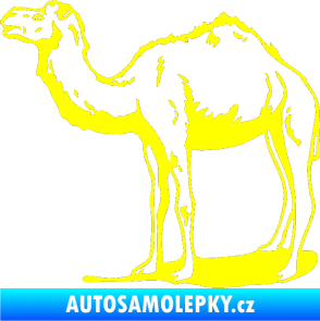 Samolepka Velbloud 001 levá žlutá citron