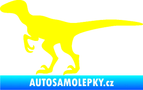 Samolepka Velociraptor 001 levá žlutá citron