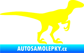 Samolepka Velociraptor 001 pravá žlutá citron