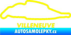 Samolepka Okruh Villeneuve žlutá citron