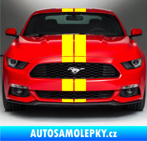 Samolepka Viper pruhy 12 cm (dva stejně široké) žlutá citron