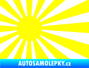 Samolepka Vlajka Japonsko 002 levá JDM žlutá citron