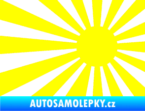 Samolepka Vlajka Japonsko 002 pravá JDM žlutá citron