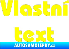 Samolepka Vlastní text - Bahamas Heavy žlutá citron